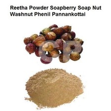 Reetha Powder Soapberry Soap Nut Washnut Phenil Pannankottai 50gm 1.7 OZ '