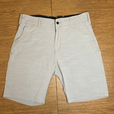 Trunks Mens Shorts Size 40 Gray Multi Functional Pockets Flat Front Zip Button