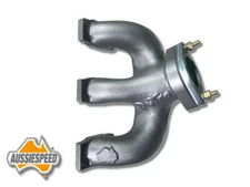 Dutra Dual slant 6 Mopar Valiant Chrysler exhaust header by Aussiespeed Front