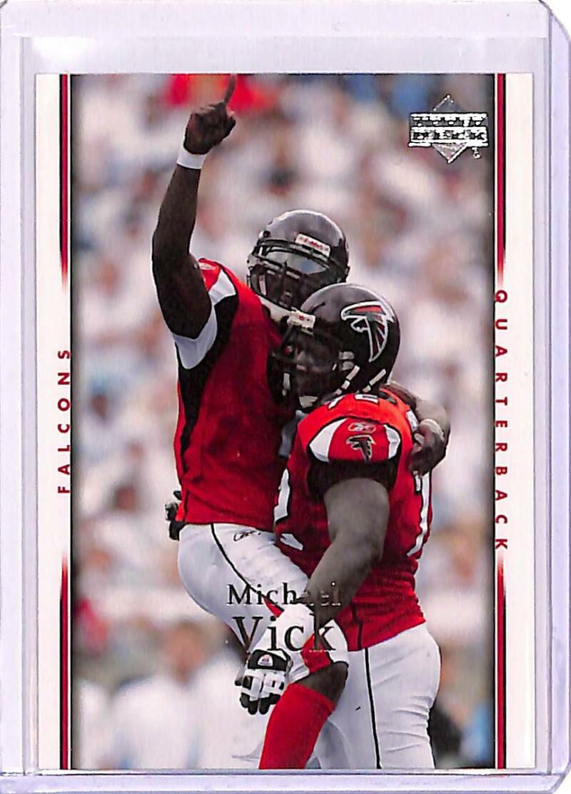 2007 Upper Deck #8 Michael Vick Football Card Atlanta Falcons NM