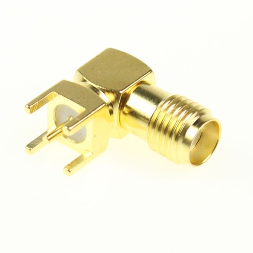 10 x SMA RF Female Jack Right Angle PCB Board Mount Coaxial Connector - Picture 2 of 2