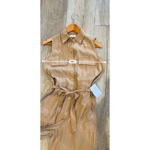 Max Studio womens Belted khaki Utility Jumpsuit Size XS - Picture 9 of 10