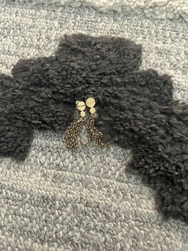 Vintage Long Givenchy Tassel Clip On Earrings - Picture 4 of 4
