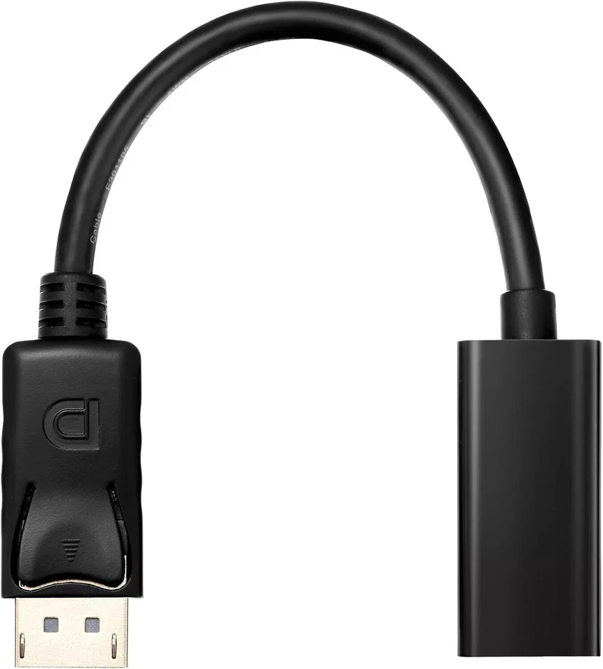 DisplayPort Stecker auf HDMI Buchse Konverter Adapter Kabel Vergoldet 1080p 0,10 - Bild 2 von 2