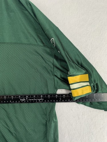 Green Bay Packers Brett Farve Reebok Jersey Mens L Green Football NFL #4 * - Picture 4 of 9