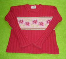 Maas Naturwaren schöner Jacquard Pullover 140 öko Baumwolle Lana hess Strick