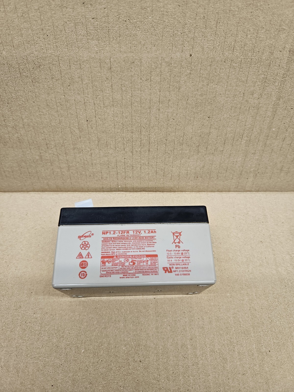 Alarm Battery 12V 1.2AH 1.3AH Rechargeable Lead Acid eBay