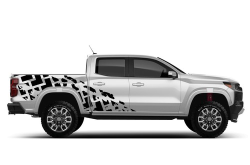 Tires truck stamp decals sticker graphic kit for Chevrolet Colorado 2015-Present - Picture 10 of 11