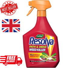 Resolva Path & Drive Weed Killer Natural Weeds-Moss & Grass Kills Fast Acting 1L 7.29 per litre