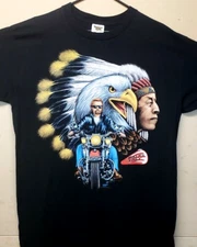 Tennessee River Gold Bikers Only Tshirt vintage 1995 single stitch USA