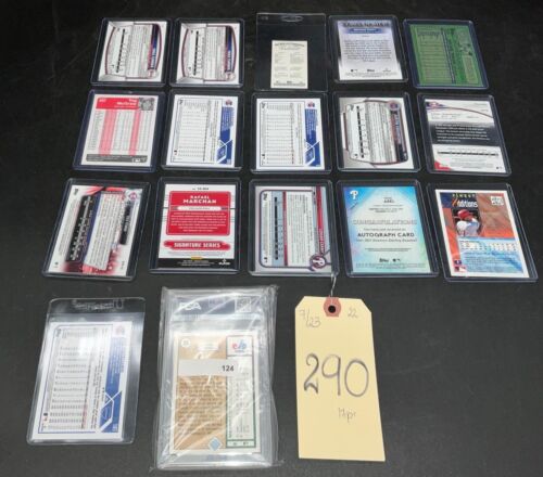 ASSORTED PHILLIES BASEBALL CARDS And GRADED 1989 UPPER DECK RANDY JOHNSON - Picture 3 of 4
