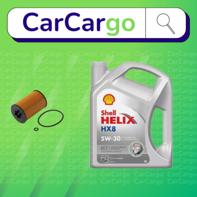 Service Kit For VW Scirocco 2.0-TDI Diesel 2010-2017 Oil Filter Shell Oil 5W-30