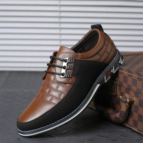 Zapatos de lujo moda elegantes finos de vestir para hombre Leather Casual  Shoes | eBay