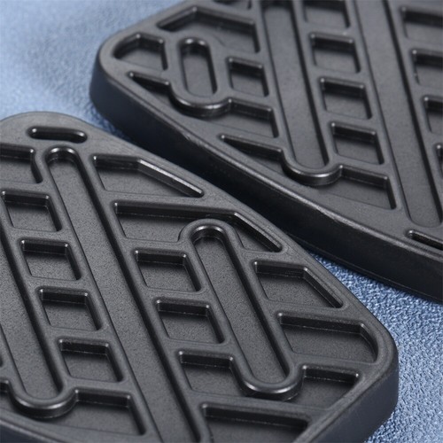 2 x Black Rubber Brake Clutch Pedal Covers For Nissan Qashqai 2007-2016 Durable - Picture 16 of 16