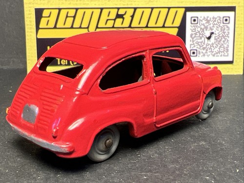 1958-61 Dinky Toys - 183 FIAT 600 SALOON - Red - Original Box - Picture 5 of 19