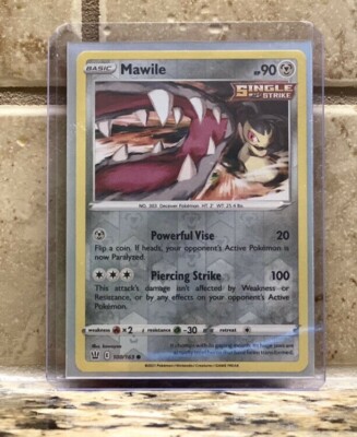 mawile single strike pokemon card value Vstar 200/195- Silver Tempest - Full Art Rainbow Weakness Fire 2 Resistance Grass Mawile V (Full Art) 178