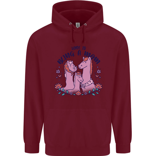 Love is Being a Mom Funny Horse Childrens Kids Hoodie - Picture 21 of 72