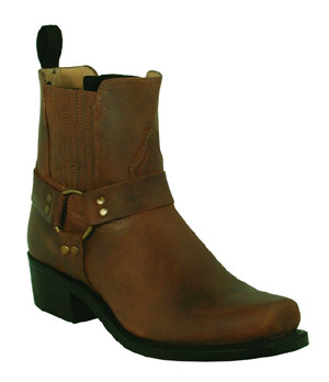 Bottes Boulet bout carré en cuir marron marquant l'excellence artisanale du Canada