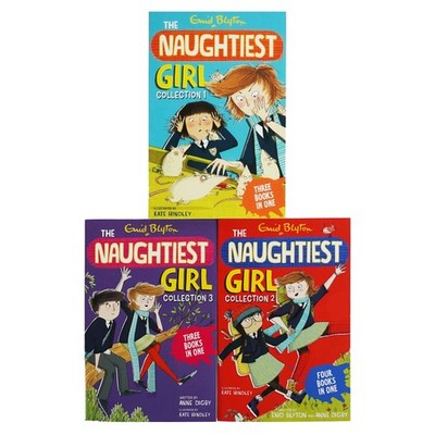 The Naughtiest Girl 10 Stories By Enid Blyton 3 Books Set