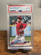 2018 Topps Update Series - Shohei Ohtani #US1 Pitching, Red Jersey (RC) PSA 10 