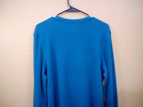 Urban Pipeline Thermo Waffelstrick Rundhals Langarmshirt Herren XL blau - Bild 5 von 6