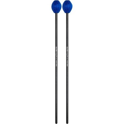 Mike Balter Balter Basics Black Birch Keyboard Mallets Medium Blue Yarn