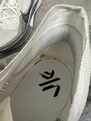 Scarpe da ginnastica Nike ZoomX VaporFly Next% 3 bianche grigio particelle DV4129-100 - Foto 9 di 10