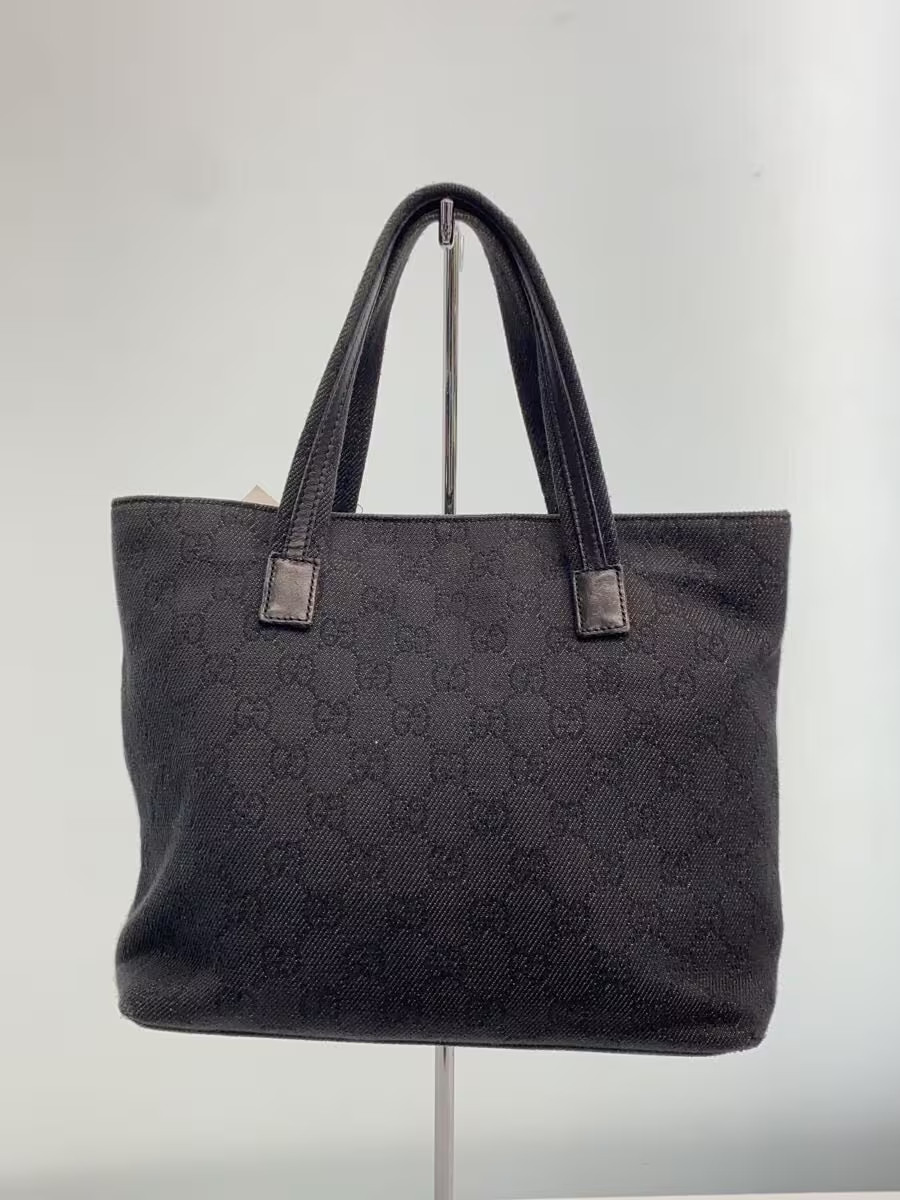 GUCCI Tote Bag GG Canvas Black thumbnail 3