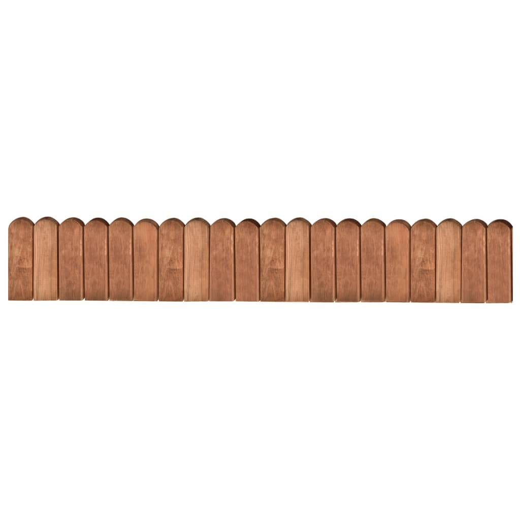 2 Bordure Aiuole 120cm Legno Pino Impregnato - Bordaroll Esterno