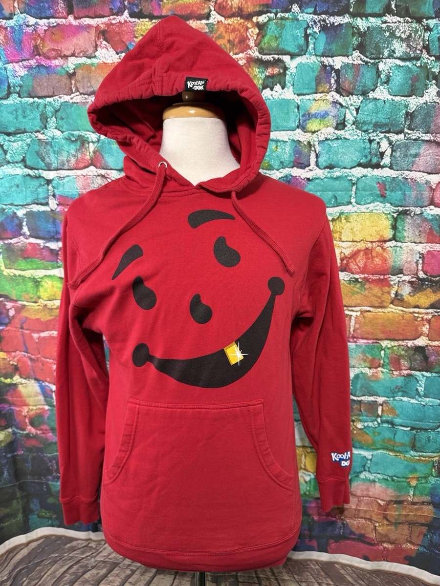 洋楽 KOOL AIDE / GHETTO CHILD DGK Dirty Ghetto Kids Hoodie Mens MEDIUM Long Sleeve Kool Aid Red