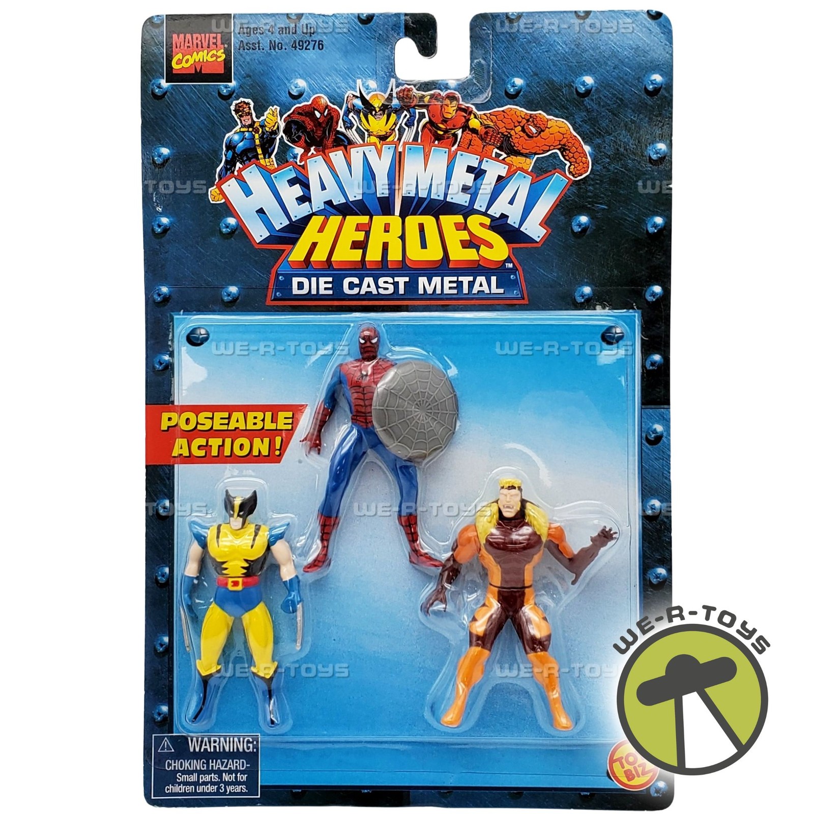 Marvel Heavy Metal Heroes Die Cast Metal Action Figures 1999 Toy Biz #49278 NRFP