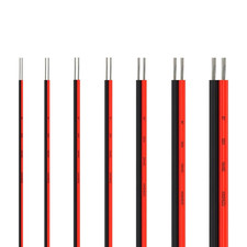 2-Pin Tinned Copper Wire Red & Black PVC Insulated 18-28AWG LED Extension