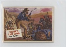 1954 Topps Scoops Custer's Last Stand George Custer #45 16ez