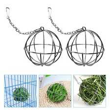 2 Pcs Boule D'alimentation Suspendue Cage Lapin Jouets De Pour Lapins
