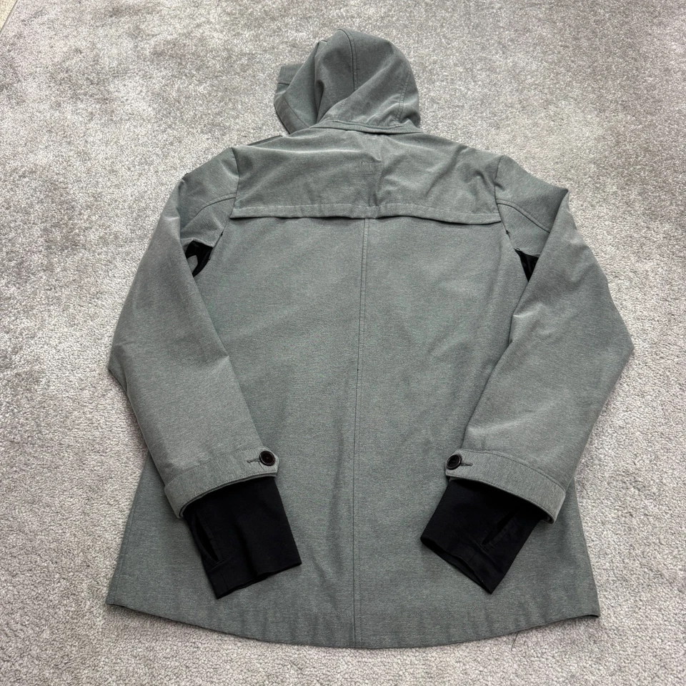 Betabrand Sudadera con Capucha Chaqueta de Cercanías Abrigo Para Hombre Gris Medio Cremallera Completa Exterior Informal Foto 2 de 4