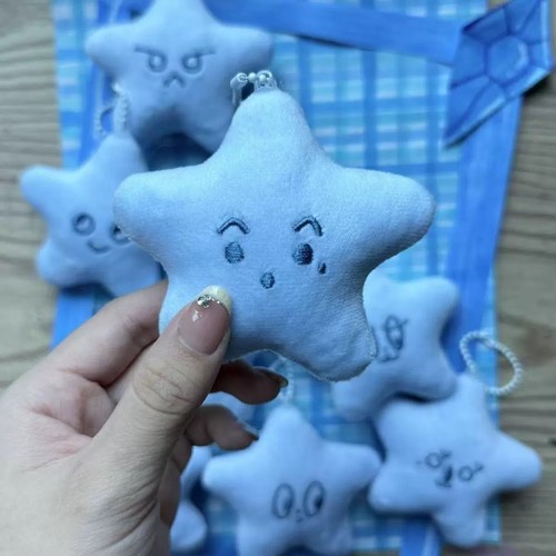 Kpop NCT 127 Blue Starfish Keychain Soft Plushie for Backpacks & Keys Cute - Picture 11 of 14