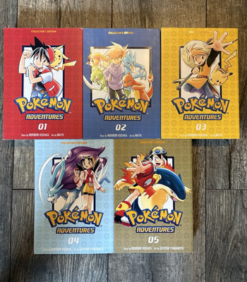 VIZ Media Pokémon Adventures Collector s Edition Vol 1-5 Manga Lot (English)