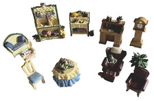 AVON VICTORIAN MEMORIES Dollhouse Lot 11 Miniature Furniture Rooms Collection