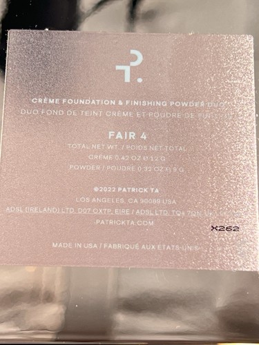 NEW PATRICK TA BEAUTY FOR FACE MAYOR SKIN CREME FOUNDATION & FINISH POWDER DUO - Picture 9 of 14
