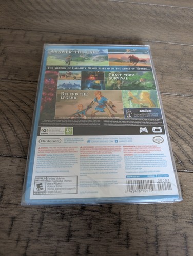 The Legend of Zelda Breath of the Wild (Nintendo Wii U, 2017) SELLADO + Protector - Imagen 2 de 4
