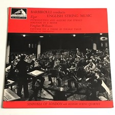 Elgar/Barbirolli - Barbirolli Conducts English String Music LP - ASD. 521 NM/EX
