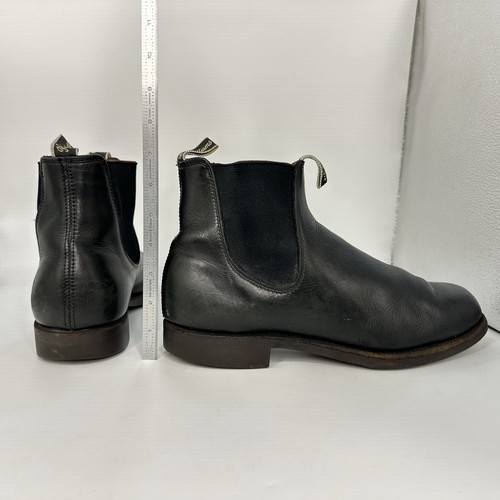R. M. Williams-Australian Leather Chelsea Boots Men Size 11 US UK 10 H Black - Bild 16 von 16