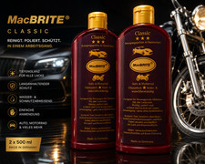2x 500ml MacBRITE Autopolitur,Mac Brite,Langzeit Lackpflege Motorrad Politur