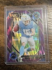 2024 Select Ladd McConkey #268 Purple Shock Club Level 225/360 Chargers RC