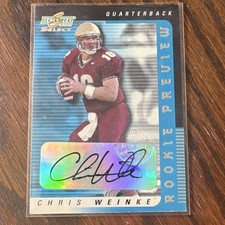 SCORE 2001 Score Select - Rookie Preview Autographs Chris Weinke #RP-3 (RC)