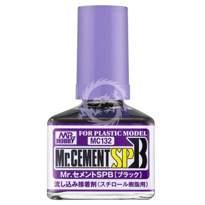 MC-132 Mr.Cement SP Black Plastic Adhesive. Mr.Hobby-Gunze