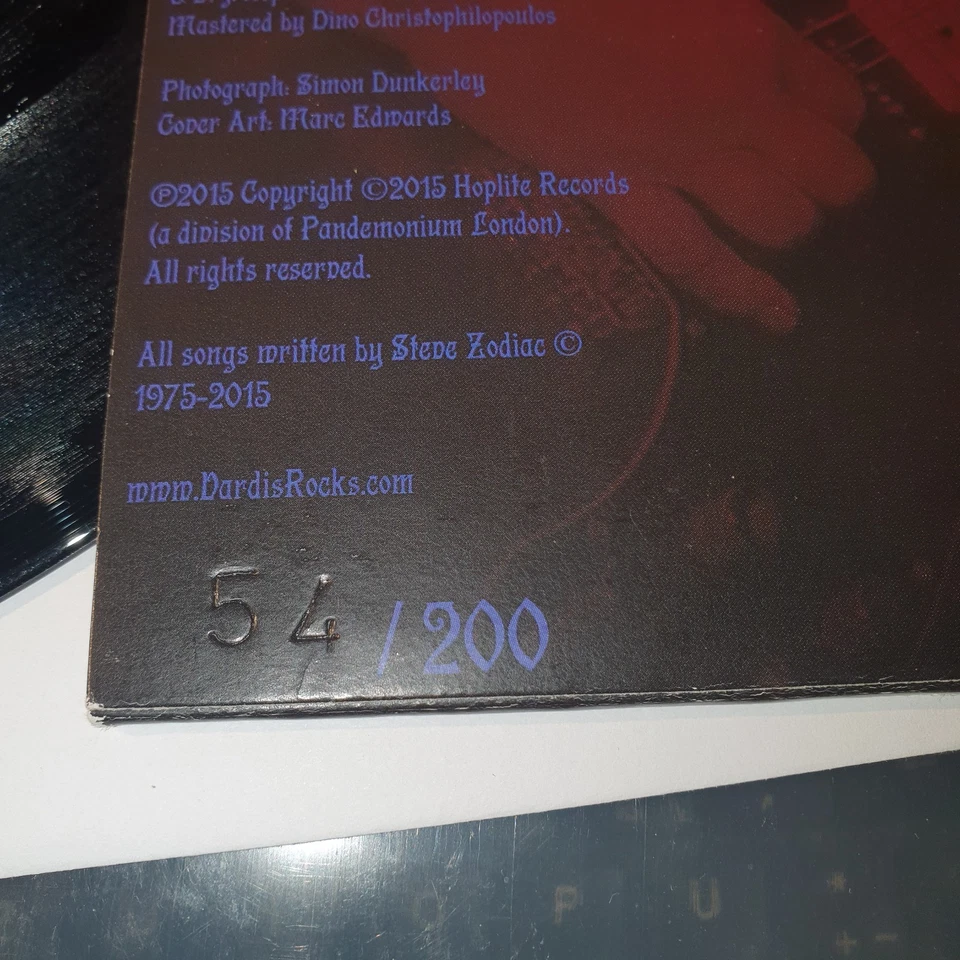 VARDIS - 200 m.p.h. EP - 2015 - NUMBERED 54/200 + ORIGINAL 7"*Single - Bild 3 von 4