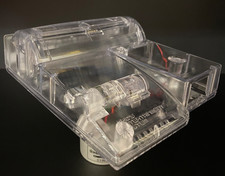 Nintendo NES - 101 Top Loader 100 completely Clear Shell components w/LED