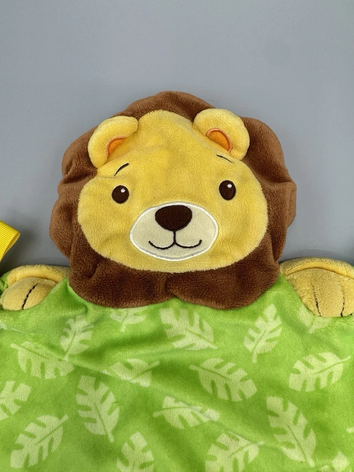 Taggies León Lovey Peluche León Alfabeto ABC Hojas Verde Bebé Manta de Seguridad Foto 2 de 4