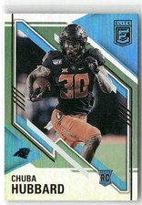 2021 Donruss Elite #198 Chuba Hubbard Pink Carolina Panthers